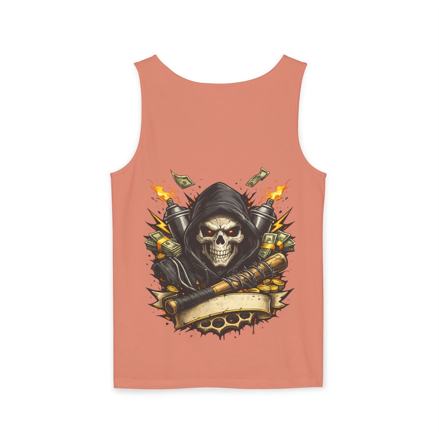 8th & Reckless-Reaper Skull Tank Top
