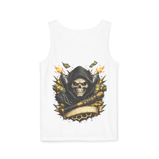 8th & Reckless-Reaper Skull Tank Top
