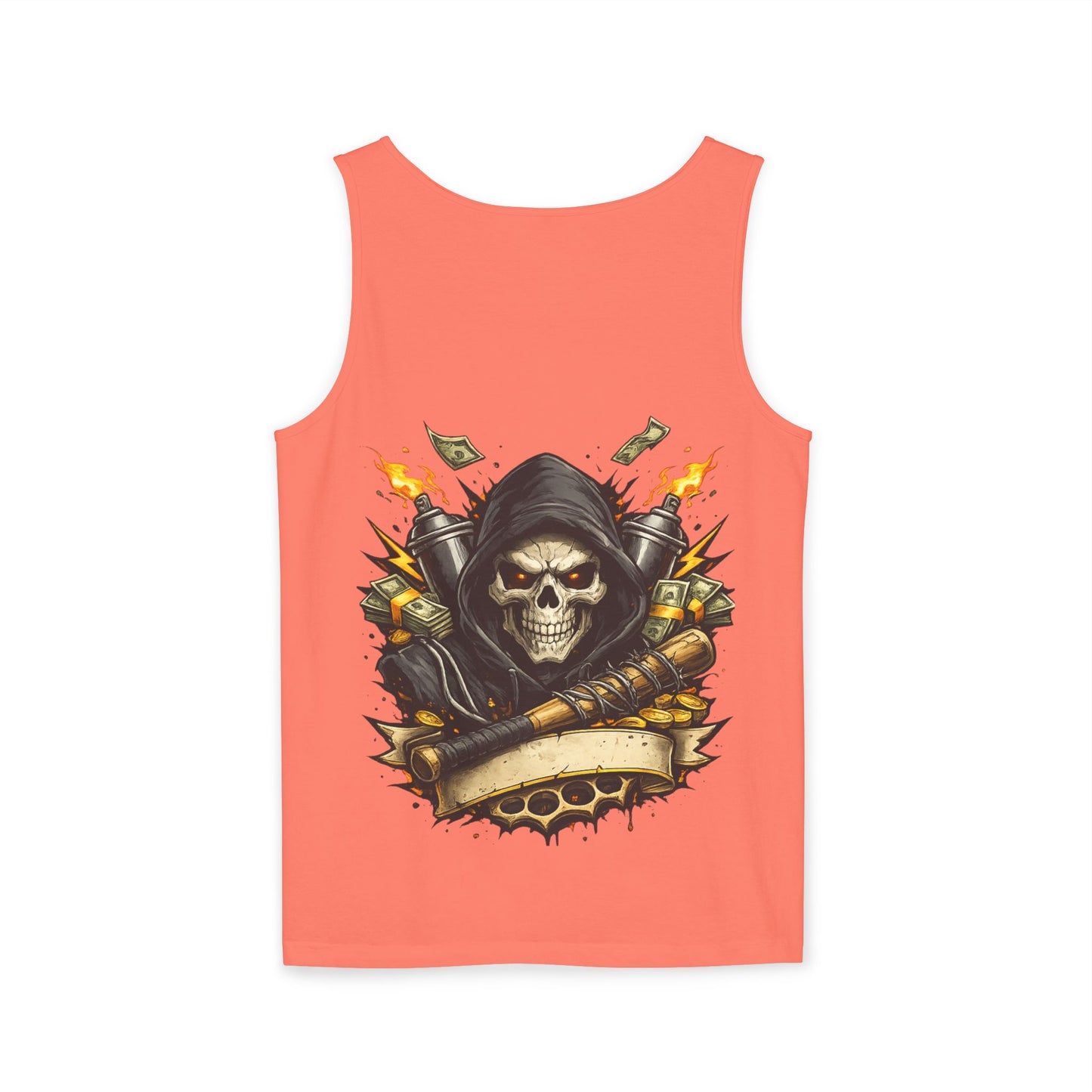 8th & Reckless-Reaper Skull Tank Top