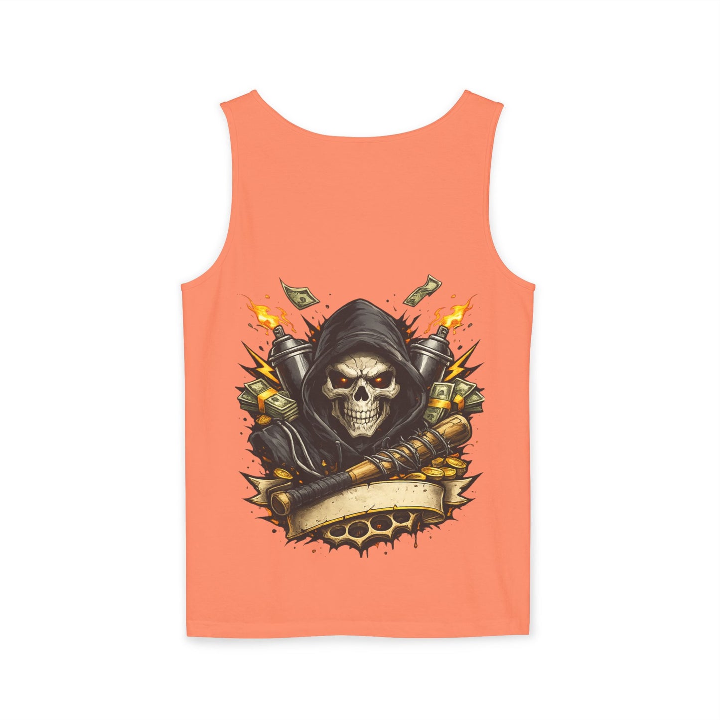 8th & Reckless-Reaper Skull Tank Top