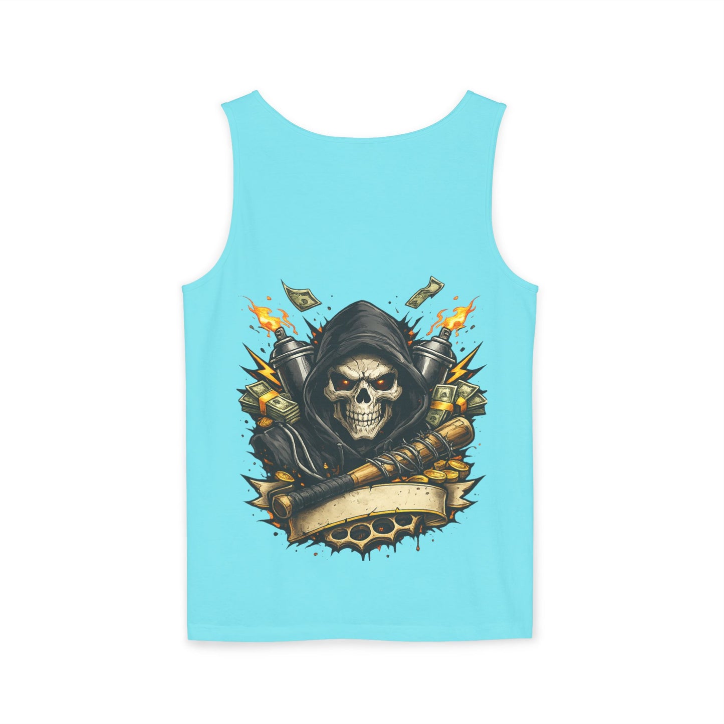 8th & Reckless-Reaper Skull Tank Top